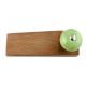 2 Pieces Green Black Crackle Wooden Door Stopper